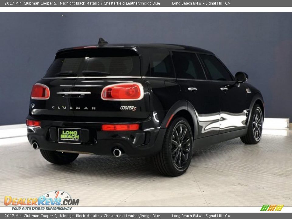 2017 Mini Clubman Cooper S Midnight Black Metallic / Chesterfield Leather/Indigo Blue Photo #28