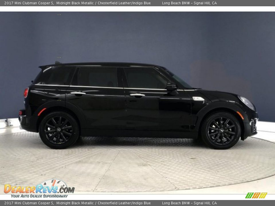 2017 Mini Clubman Cooper S Midnight Black Metallic / Chesterfield Leather/Indigo Blue Photo #29
