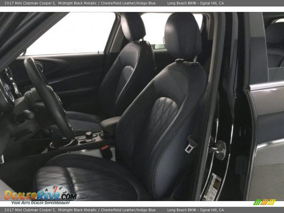 2017 Mini Clubman Cooper S Midnight Black Metallic / Chesterfield Leather/Indigo Blue Photo #30