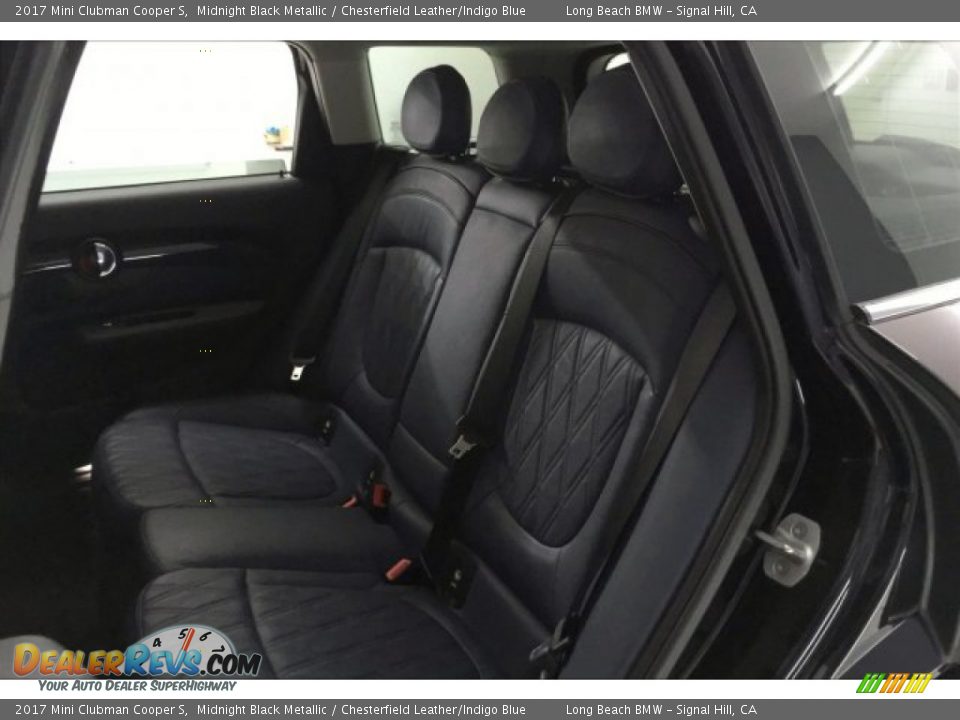 2017 Mini Clubman Cooper S Midnight Black Metallic / Chesterfield Leather/Indigo Blue Photo #31