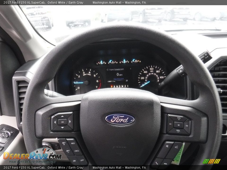 2017 Ford F150 XL SuperCab Oxford White / Earth Gray Photo #21