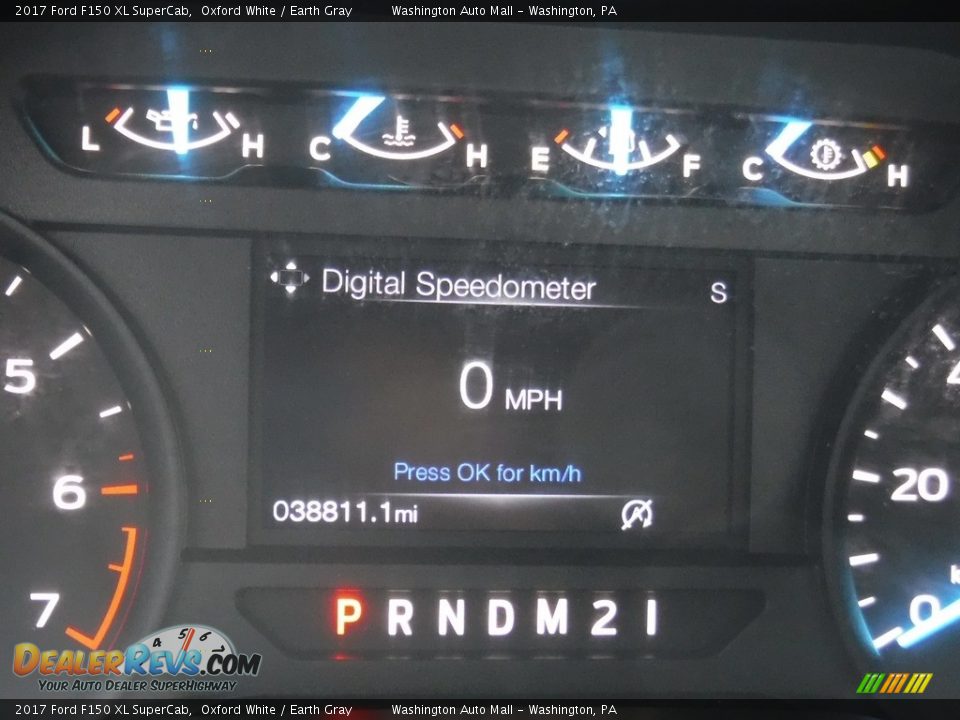 2017 Ford F150 XL SuperCab Oxford White / Earth Gray Photo #24
