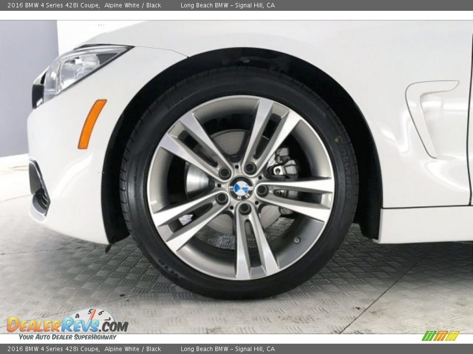 2016 BMW 4 Series 428i Coupe Alpine White / Black Photo #8