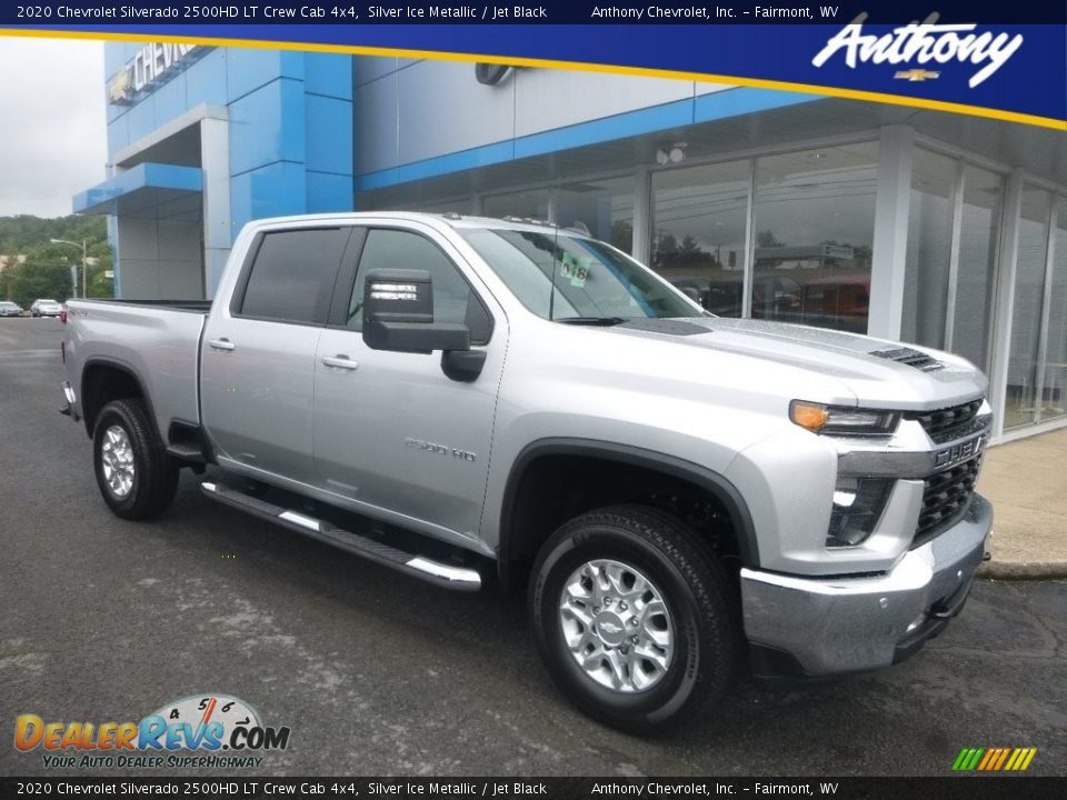 2020 Chevrolet Silverado 2500HD LT Crew Cab 4x4 Silver Ice Metallic / Jet Black Photo #1