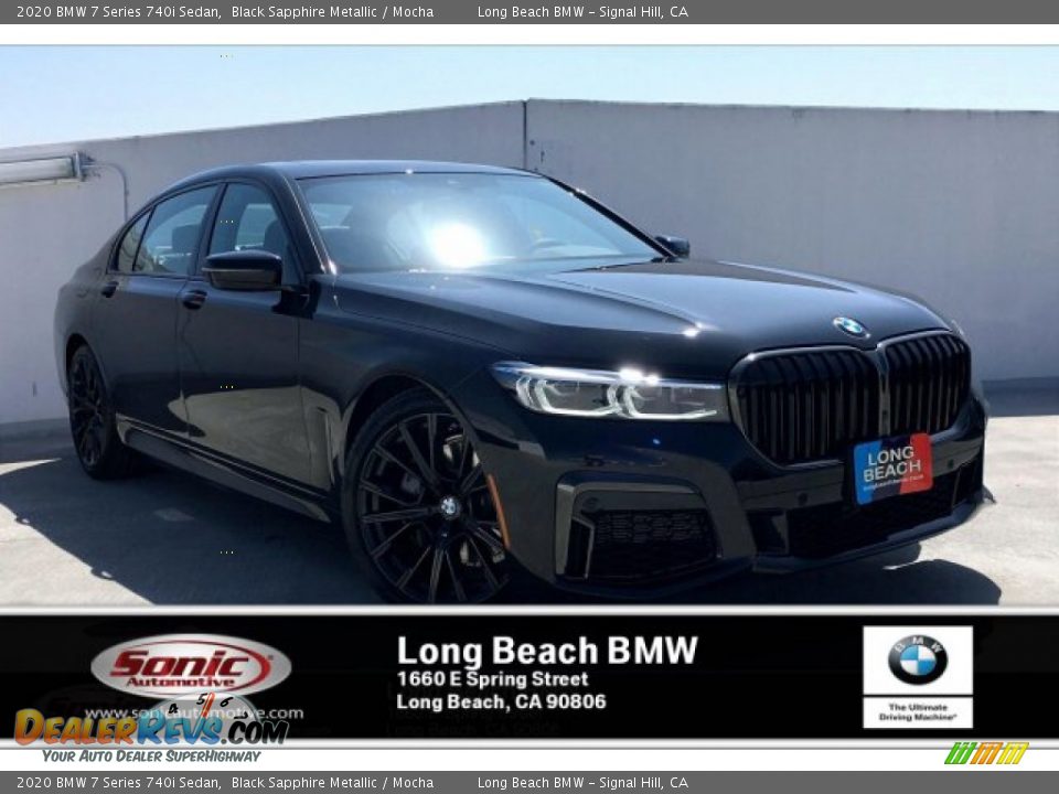 2020 BMW 7 Series 740i Sedan Black Sapphire Metallic / Mocha Photo #1