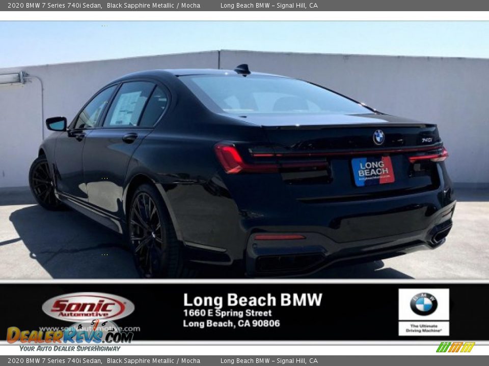 2020 BMW 7 Series 740i Sedan Black Sapphire Metallic / Mocha Photo #2