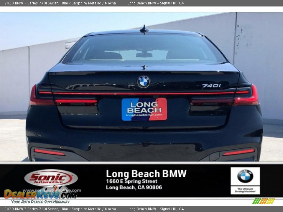 2020 BMW 7 Series 740i Sedan Black Sapphire Metallic / Mocha Photo #3