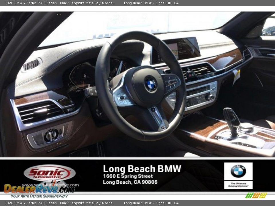 2020 BMW 7 Series 740i Sedan Black Sapphire Metallic / Mocha Photo #4