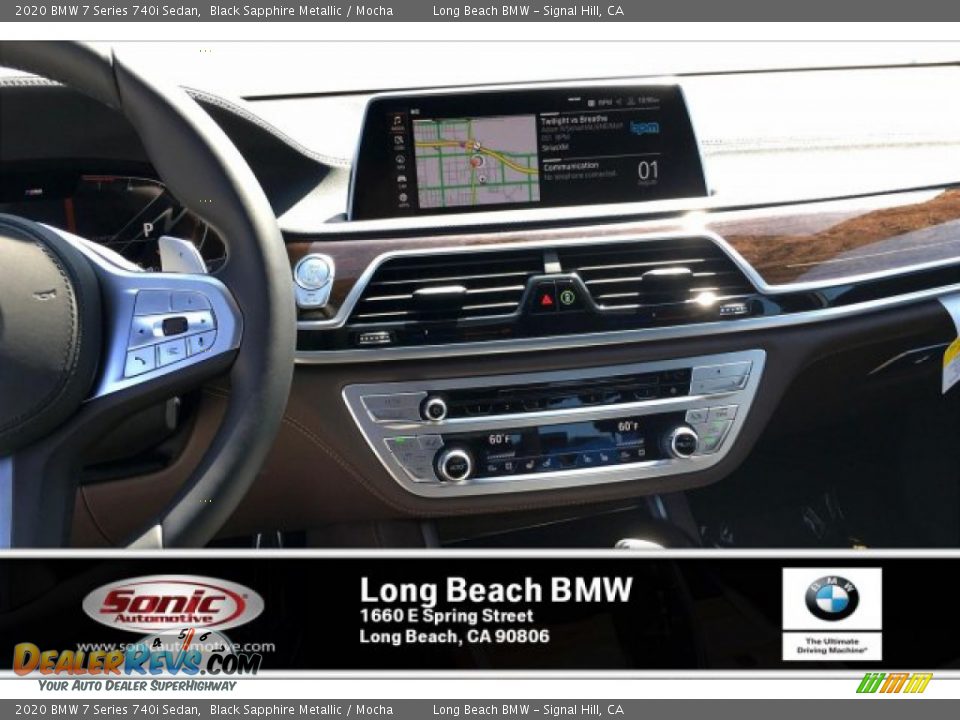 2020 BMW 7 Series 740i Sedan Black Sapphire Metallic / Mocha Photo #5