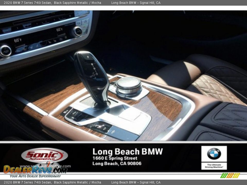 2020 BMW 7 Series 740i Sedan Black Sapphire Metallic / Mocha Photo #6