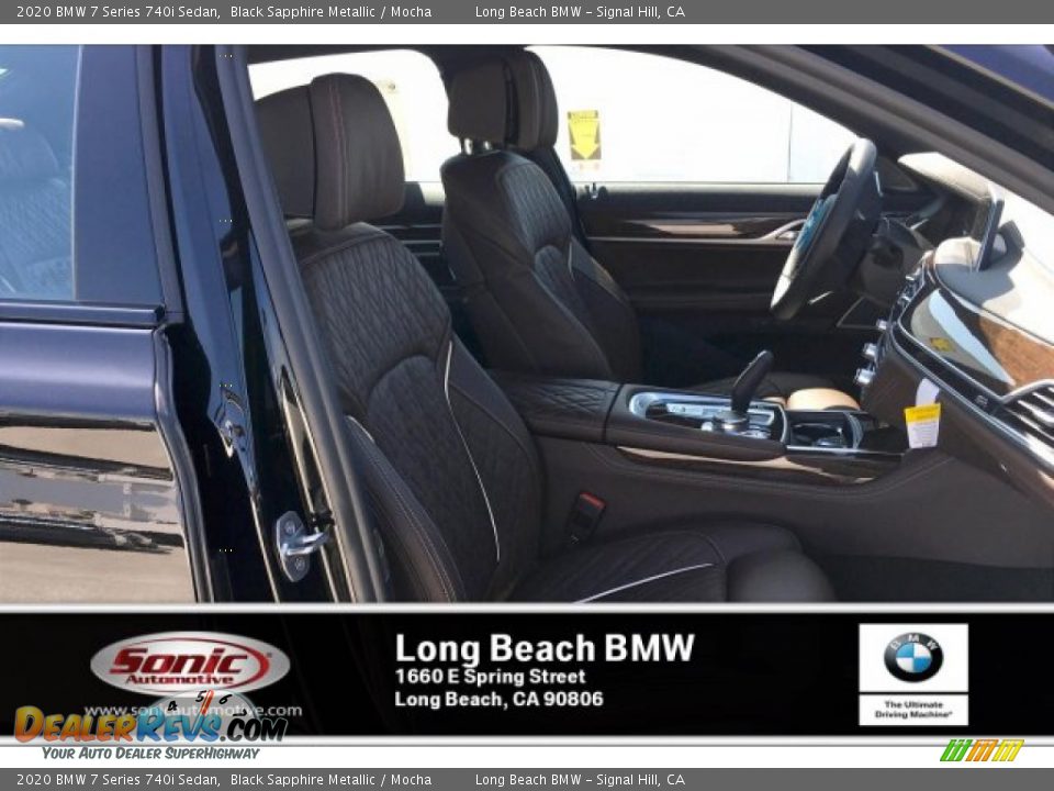 2020 BMW 7 Series 740i Sedan Black Sapphire Metallic / Mocha Photo #7