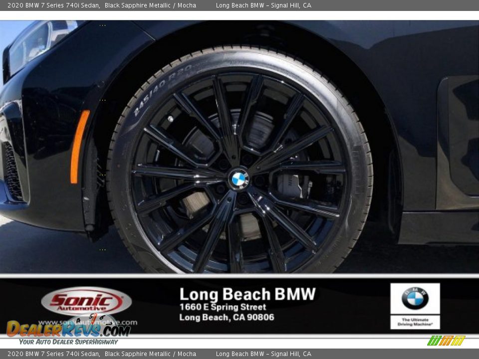 2020 BMW 7 Series 740i Sedan Black Sapphire Metallic / Mocha Photo #9
