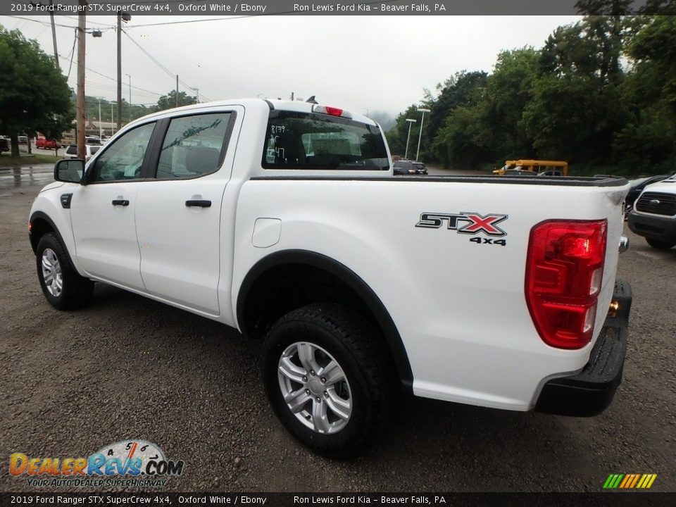 2019 Ford Ranger STX SuperCrew 4x4 Oxford White / Ebony Photo #4