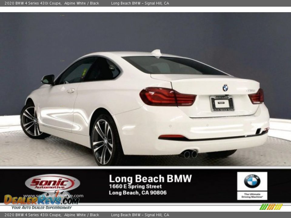 2020 BMW 4 Series 430i Coupe Alpine White / Black Photo #3