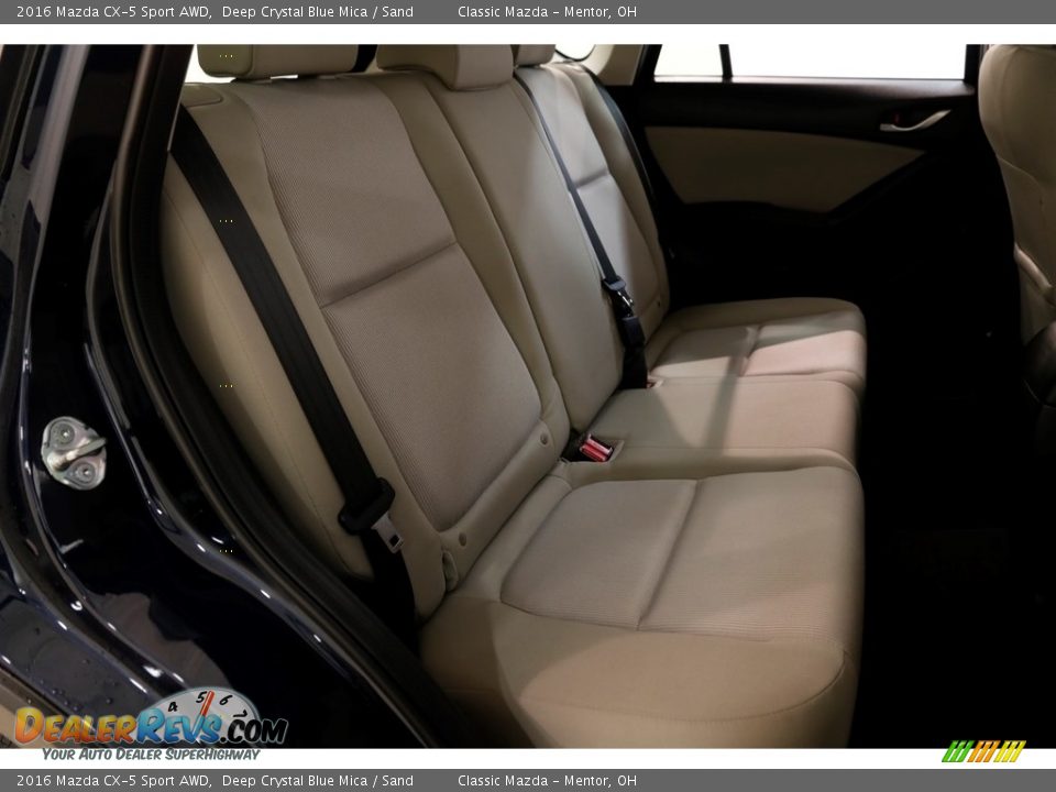 2016 Mazda CX-5 Sport AWD Deep Crystal Blue Mica / Sand Photo #16