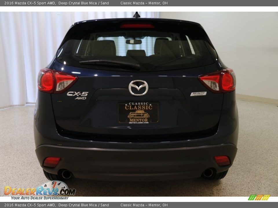 2016 Mazda CX-5 Sport AWD Deep Crystal Blue Mica / Sand Photo #18