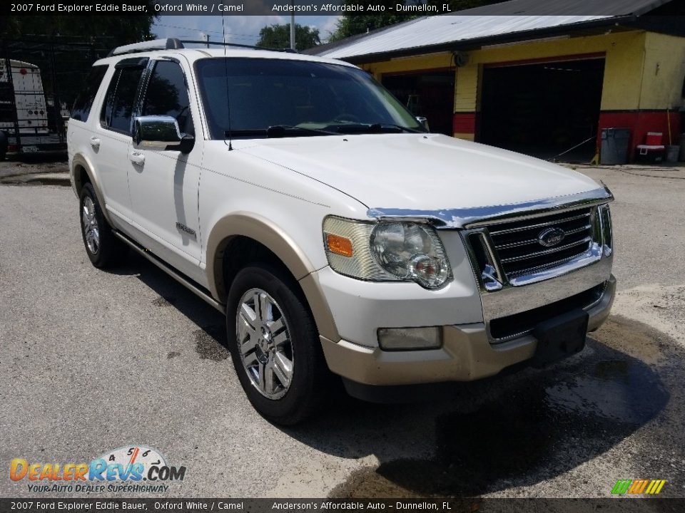 2007 Ford Explorer Eddie Bauer Oxford White / Camel Photo #1