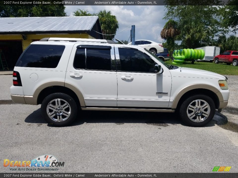 2007 Ford Explorer Eddie Bauer Oxford White / Camel Photo #2