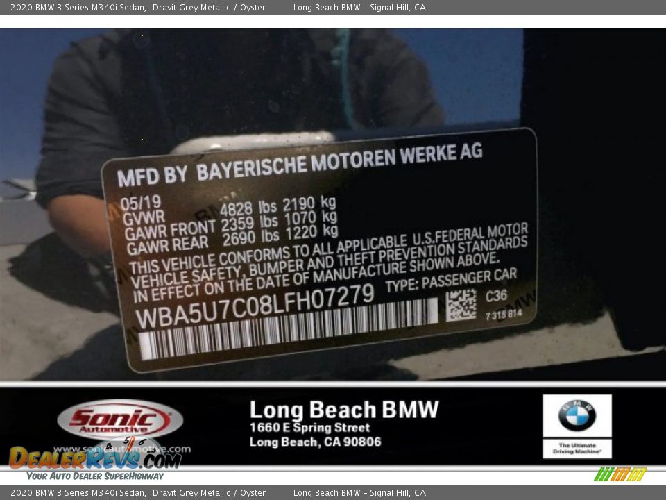 2020 BMW 3 Series M340i Sedan Dravit Grey Metallic / Oyster Photo #11