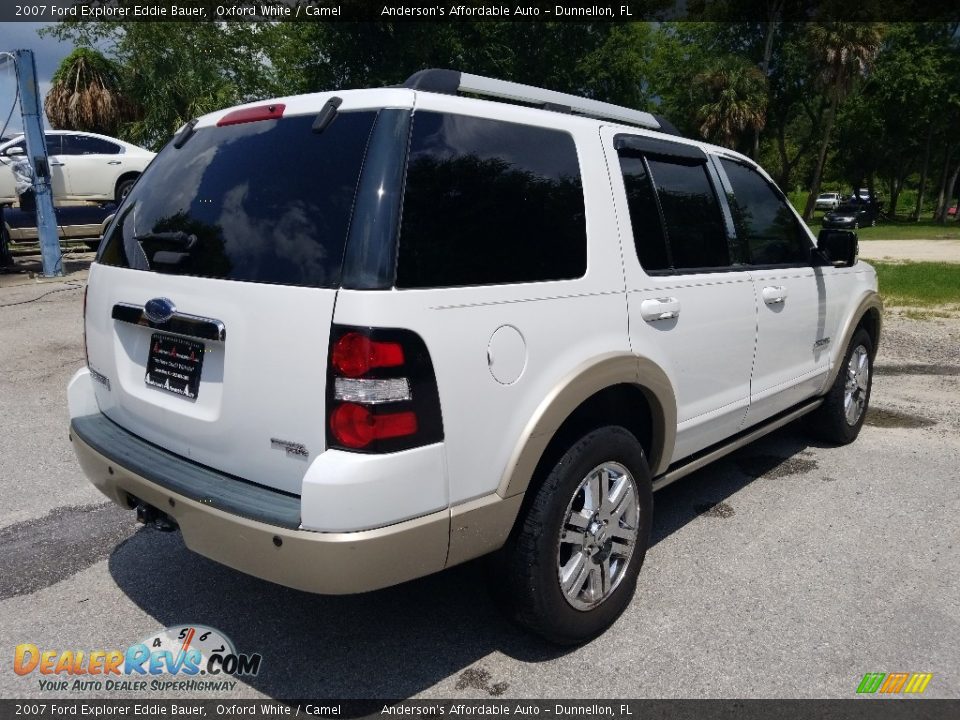 2007 Ford Explorer Eddie Bauer Oxford White / Camel Photo #3