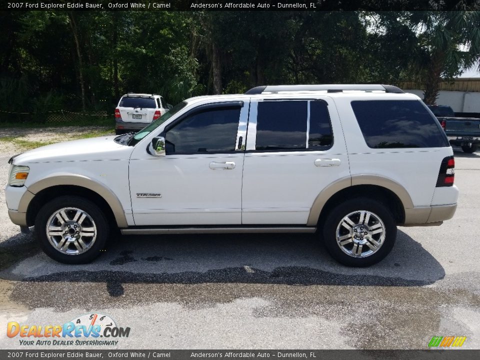 2007 Ford Explorer Eddie Bauer Oxford White / Camel Photo #6
