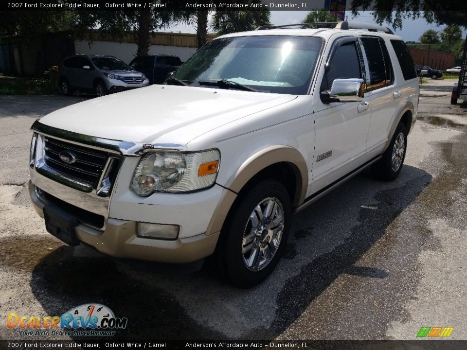 2007 Ford Explorer Eddie Bauer Oxford White / Camel Photo #7