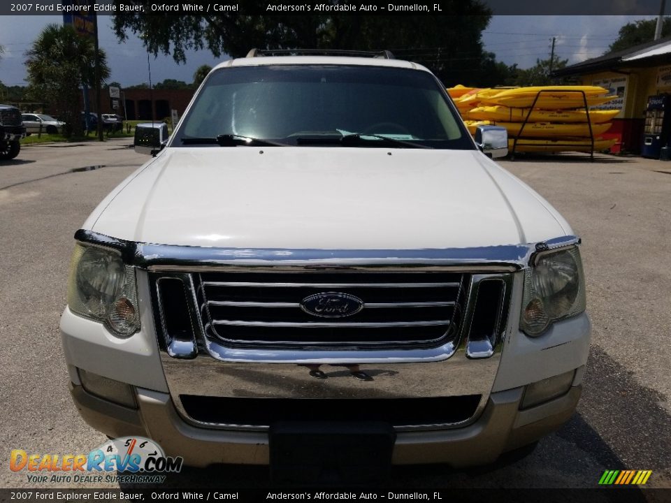 2007 Ford Explorer Eddie Bauer Oxford White / Camel Photo #8
