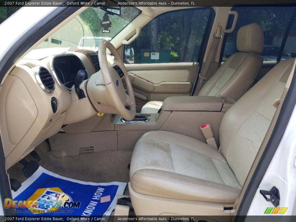 2007 Ford Explorer Eddie Bauer Oxford White / Camel Photo #10
