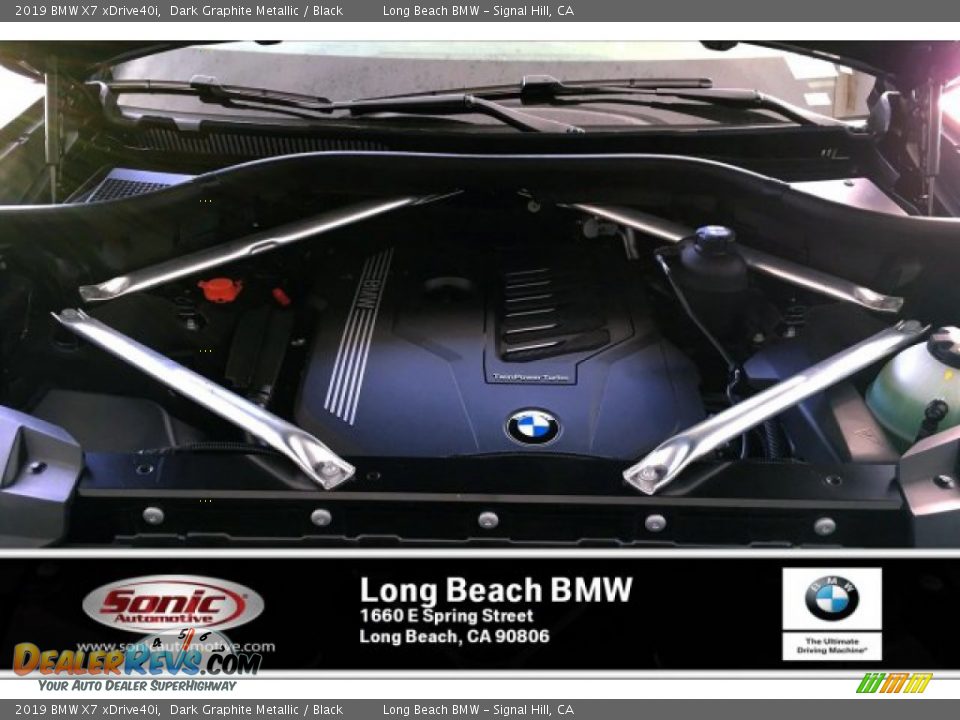2019 BMW X7 xDrive40i Dark Graphite Metallic / Black Photo #8