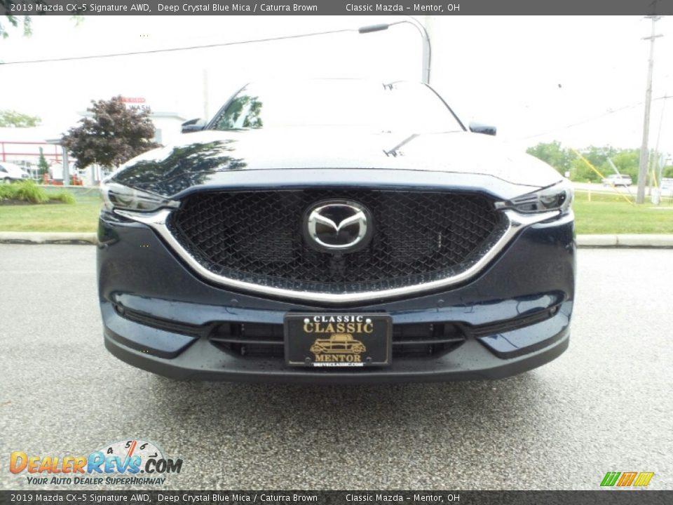 2019 Mazda CX-5 Signature AWD Deep Crystal Blue Mica / Caturra Brown Photo #2