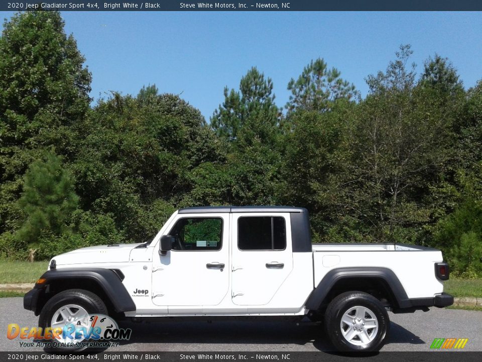 2020 Jeep Gladiator Sport 4x4 Bright White / Black Photo #1