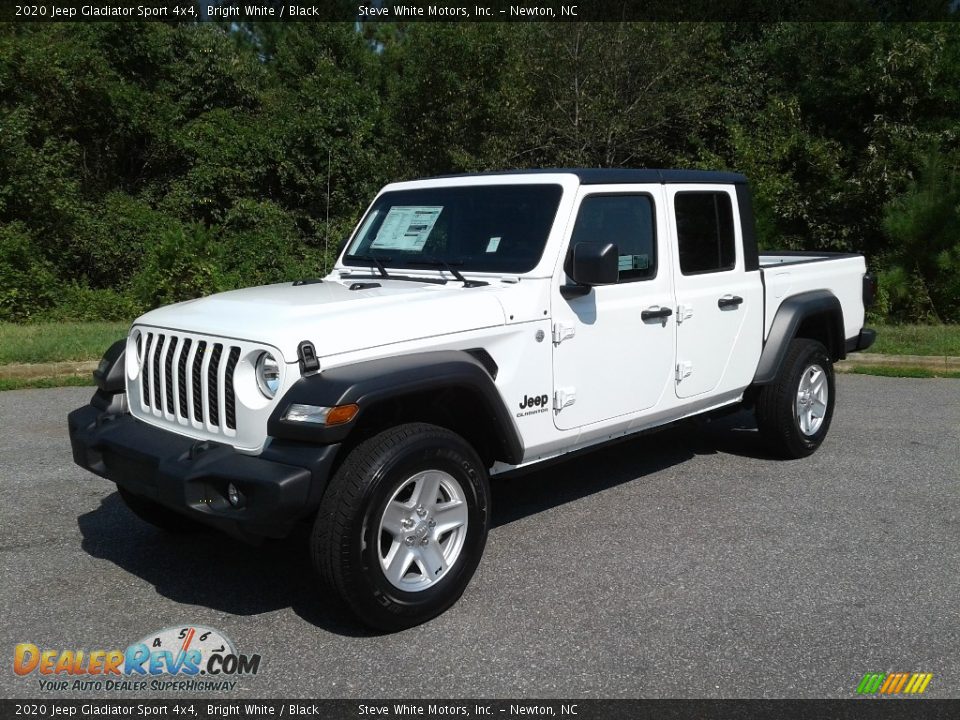 2020 Jeep Gladiator Sport 4x4 Bright White / Black Photo #2