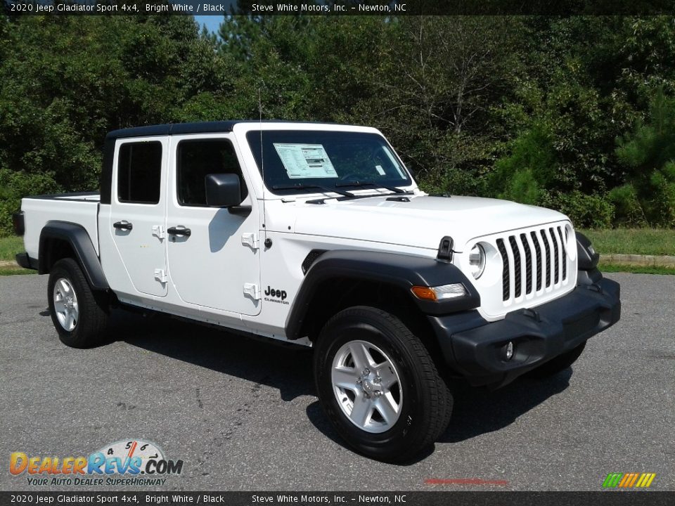 2020 Jeep Gladiator Sport 4x4 Bright White / Black Photo #4