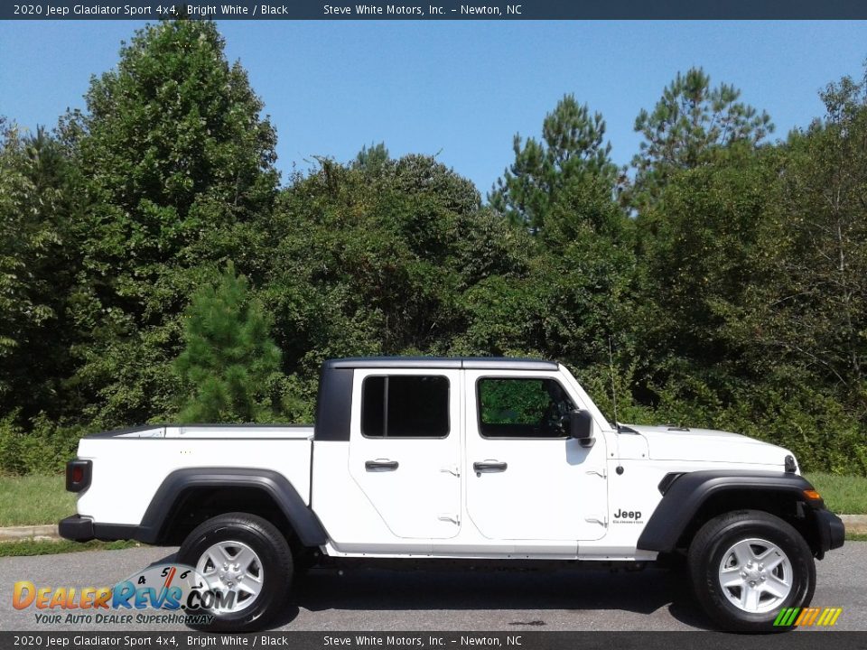 2020 Jeep Gladiator Sport 4x4 Bright White / Black Photo #5