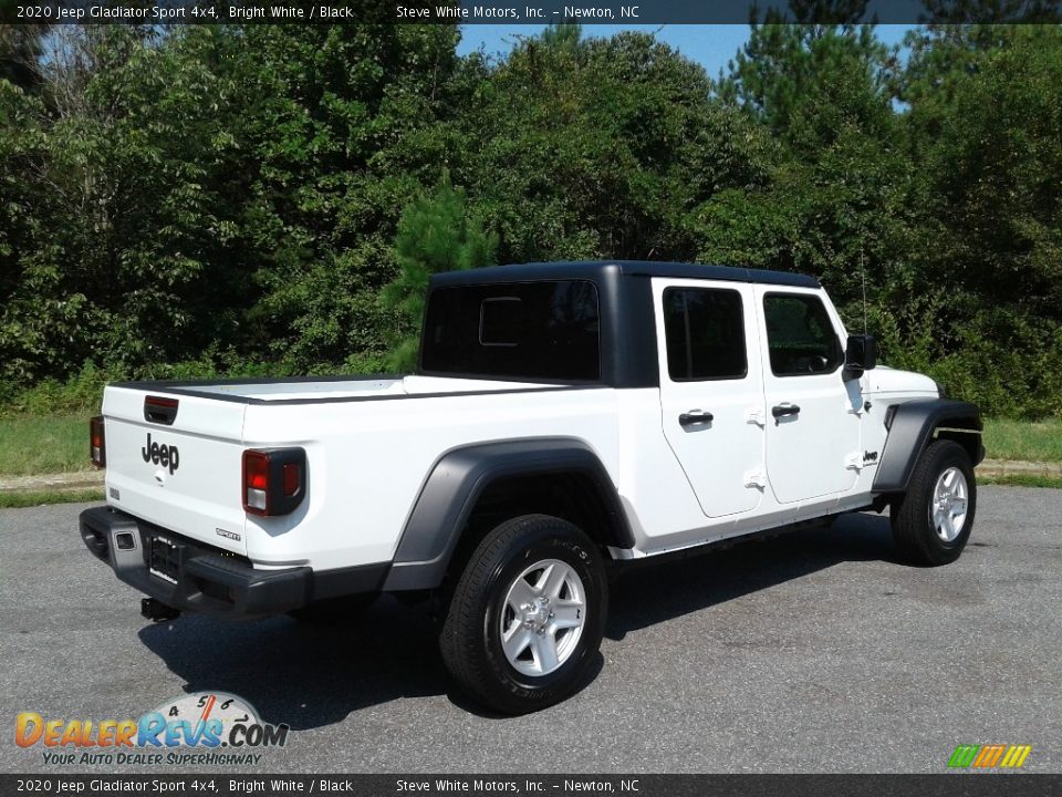 2020 Jeep Gladiator Sport 4x4 Bright White / Black Photo #6