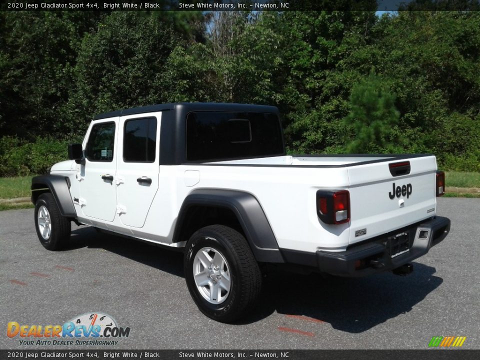 2020 Jeep Gladiator Sport 4x4 Bright White / Black Photo #8