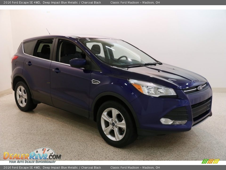 2016 Ford Escape SE 4WD Deep Impact Blue Metallic / Charcoal Black Photo #1