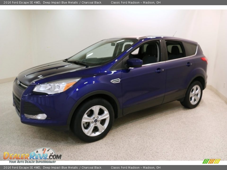 2016 Ford Escape SE 4WD Deep Impact Blue Metallic / Charcoal Black Photo #3