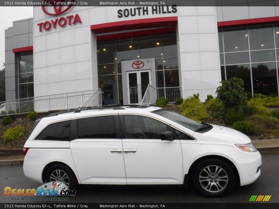 2013 Honda Odyssey EX-L Taffeta White / Gray Photo #2