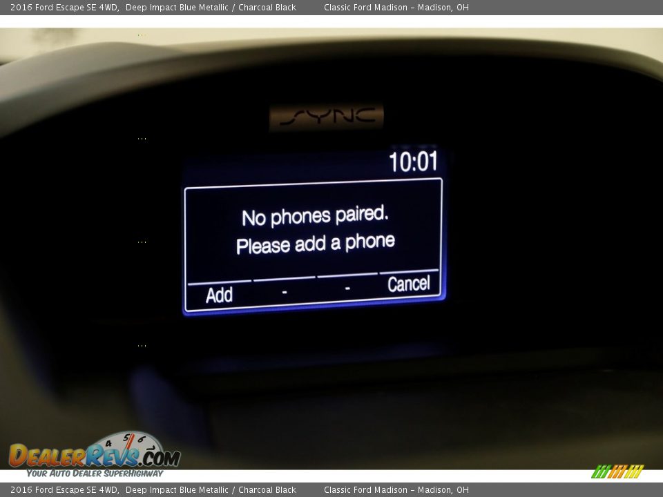 2016 Ford Escape SE 4WD Deep Impact Blue Metallic / Charcoal Black Photo #11