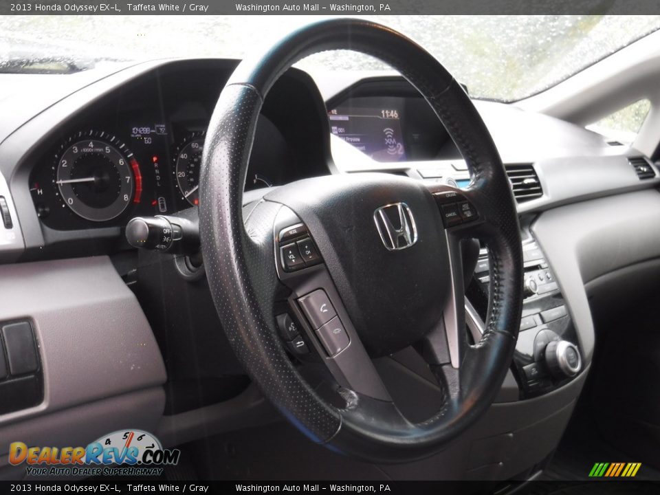 2013 Honda Odyssey EX-L Taffeta White / Gray Photo #11