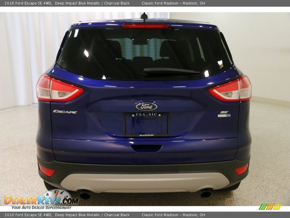 2016 Ford Escape SE 4WD Deep Impact Blue Metallic / Charcoal Black Photo #19
