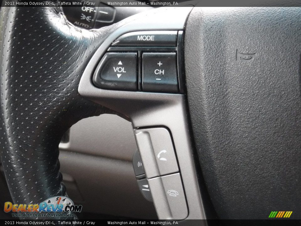 2013 Honda Odyssey EX-L Taffeta White / Gray Photo #20