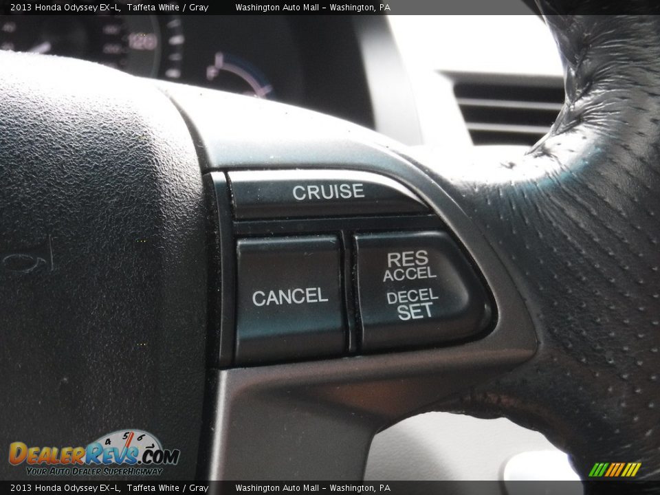2013 Honda Odyssey EX-L Taffeta White / Gray Photo #21
