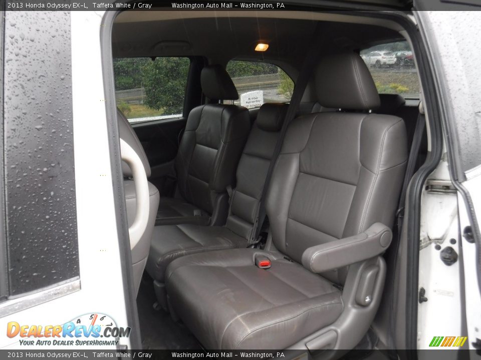 2013 Honda Odyssey EX-L Taffeta White / Gray Photo #24