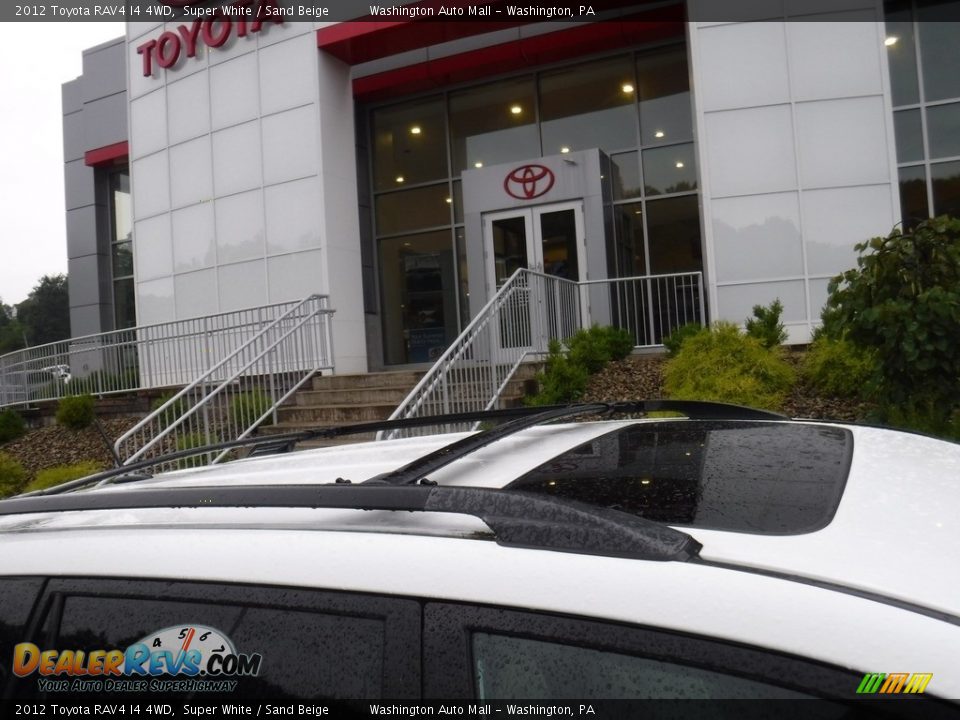 2012 Toyota RAV4 I4 4WD Super White / Sand Beige Photo #3