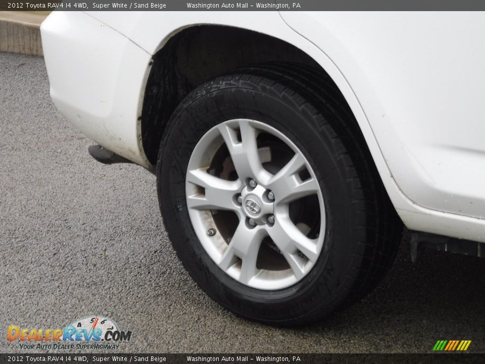 2012 Toyota RAV4 I4 4WD Super White / Sand Beige Photo #4
