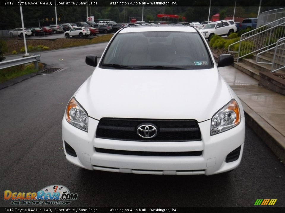 2012 Toyota RAV4 I4 4WD Super White / Sand Beige Photo #5