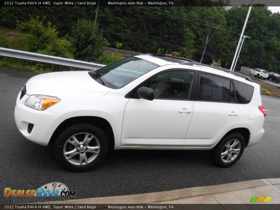 2012 Toyota RAV4 I4 4WD Super White / Sand Beige Photo #7