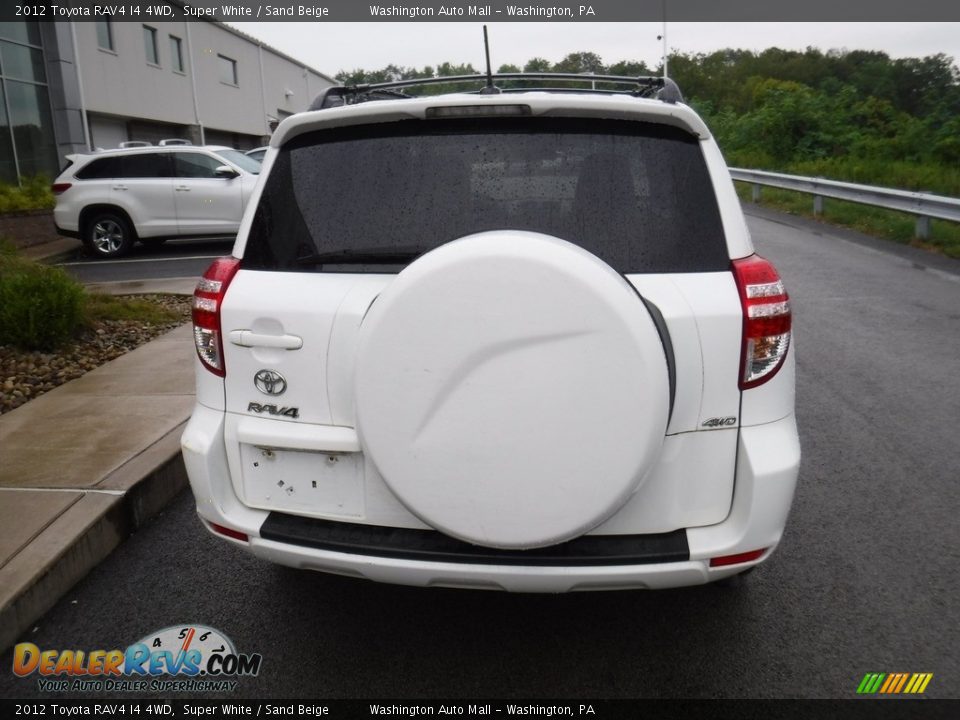 2012 Toyota RAV4 I4 4WD Super White / Sand Beige Photo #8